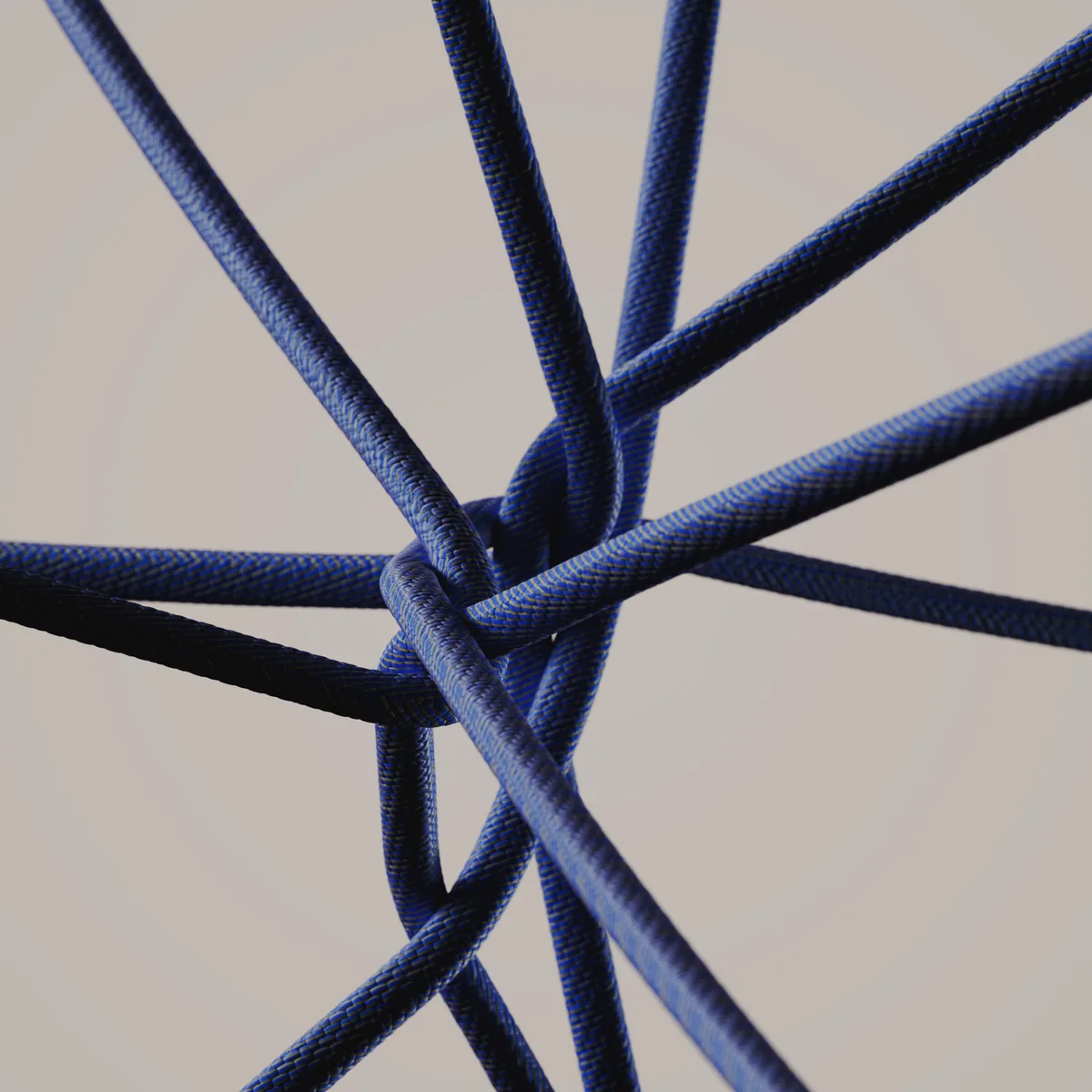 Blue rope knot render